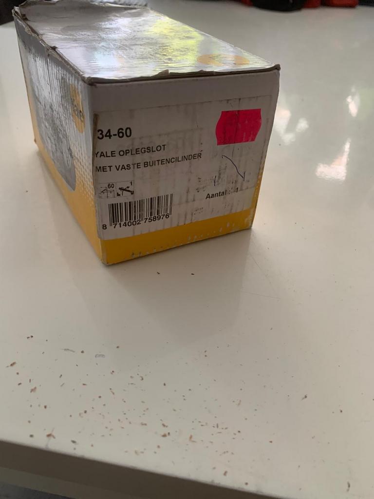 Yale Oplegslot met Vaste Buitencilinder 34-60, Ophalen of Verzenden, Nieuw
