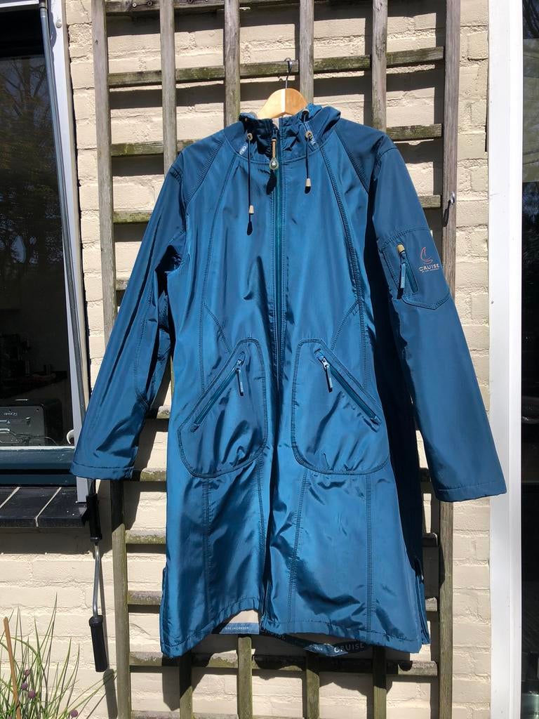Regenjas Ilse Jacobsen / waterdicht/ ademend!, Kleding | Dames, Ophalen of Verzenden, Zo goed als nieuw, Maat 42/44 (L), Blauw