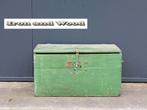 Oude houten groene dekenkist- opbergkist - kist afm 62x36x34, Huis en Inrichting, Woonaccessoires | Kisten, Minder dan 50 cm, Gebruikt
