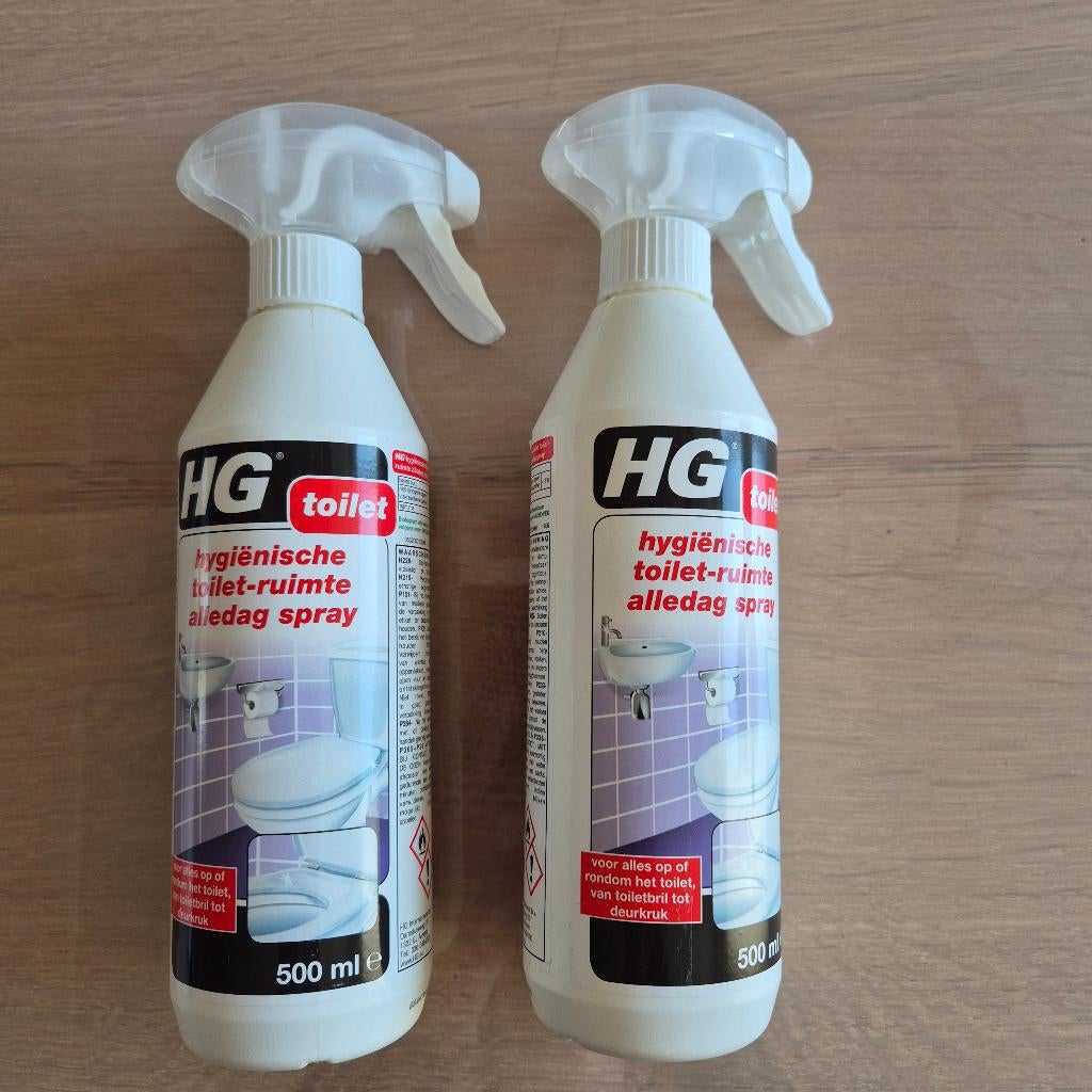 HG hygienische toilet-ruimte alledag spray 500 ml, Huis en Inrichting, Ophalen of Verzenden, Schoonmaakmiddel