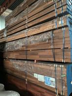 Grote partij Thermo Noawood kozijnhout gevingerlast L 590 cm, Nieuw, Ophalen of Verzenden, Hardhout, 250 cm of meer