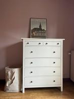 IKEA HEMNES ladekast 6 lades – massief hout – wit gebeitst, Ophalen, 5 laden of meer, Zo goed als nieuw, Minder dan 100 cm