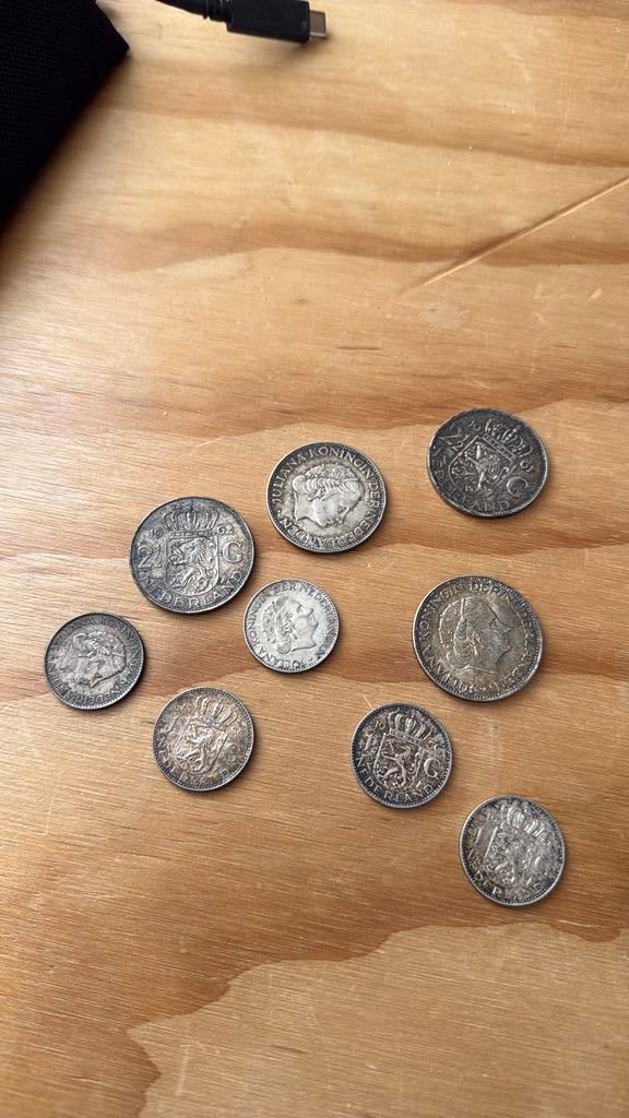 Zilveren munten (5 guldens & 4 rijksdaalders), Ophalen of Verzenden, Overige landen, Overige waardes