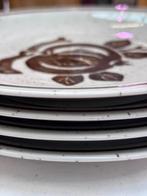 4 vintage borden, ontbijtborden Bavaria Germany Duitsland, Ophalen of Verzenden, Zo goed als nieuw, Bord(en), Overige stijlen