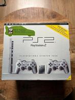 Sony PlayStation 2 Slim Starter Pack Zilver ), Met games, Met 2 controllers, Ophalen of Verzenden, Zo goed als nieuw