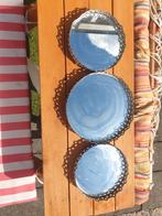 Glazen dienbladen, Ophalen of Verzenden, Gebruikt, Rond, Overige materialen