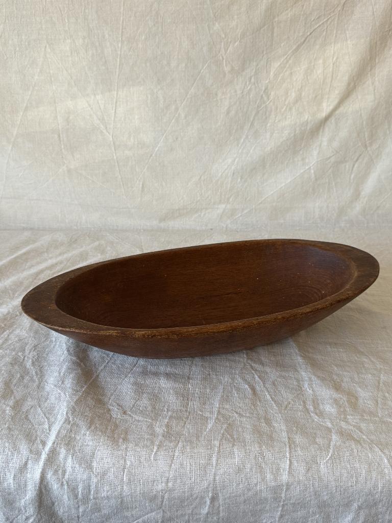 Vintage Houten Schaal / Serveerschaal / fruitschaal, Antiek en Kunst, Antiek | Keukenbenodigdheden, Ophalen of Verzenden