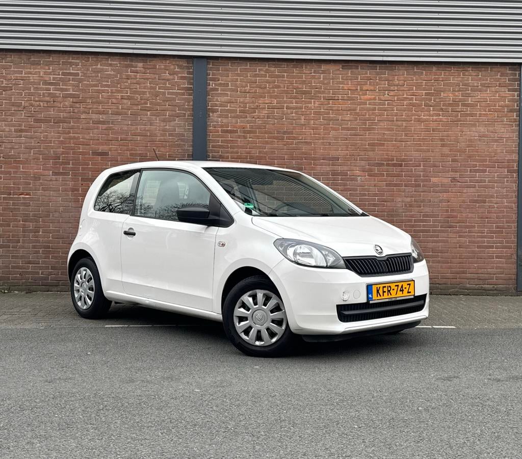 Skoda Citigo 1.0 Greentech Style | Airco |  Veel Nieuw, Auto's, Voorwielaandrijving, Stof, Wit, Bedrijf