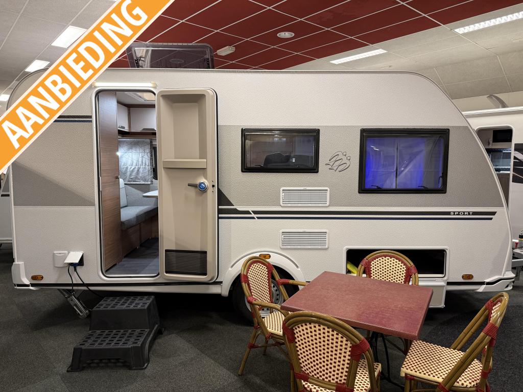 KNAUS SPORT 420 QD VASTBED TREINZIT VLOERVERWARMING NIEUW, Overige typen, Bedrijf, Treinzit, 750 - 1000 kg