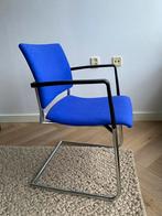 Set van 4 paars (blauwe) eetkamerstoelen / vergaderstoelen., Ophalen, Modern design, Gebruikt, Vier