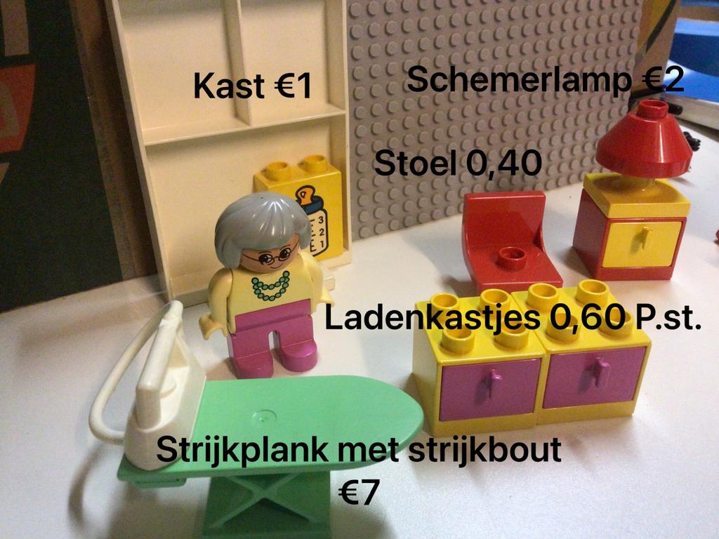 Lego Duplo Meubels - Losse Verkoop wc bad bed box keuken, Verzenden, Zo goed als nieuw