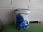 Oude voorraadpot Delfts blauw gezichten Leiden oa Waag, Antiek en Kunst, Antiek | Keramiek en Aardewerk, Ophalen
