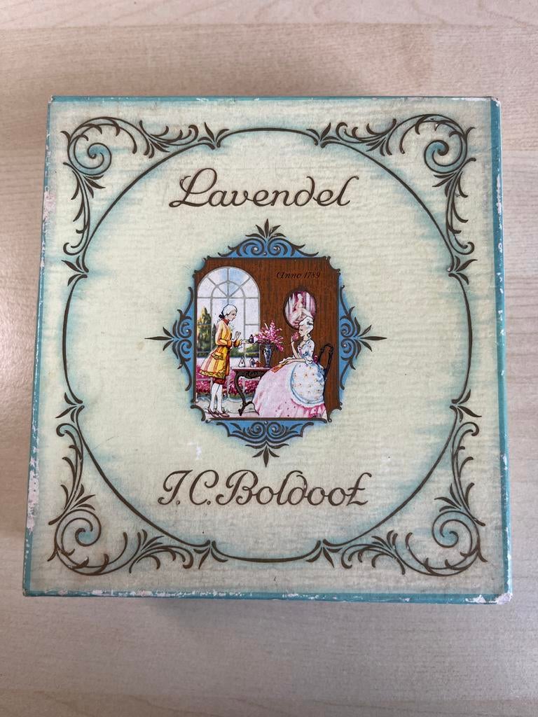 Vintage Boldoot Eau de Cologne ‘Lavendel’ geschenkset, Ophalen of Verzenden, Gebruikt, Parfumfles