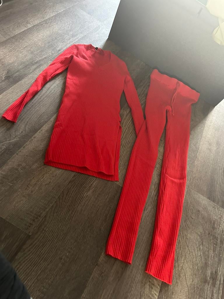 Reinders twinset rood, maat S/M, Ophalen of Verzenden, Nieuw, Maat 38/40 (M), Rood