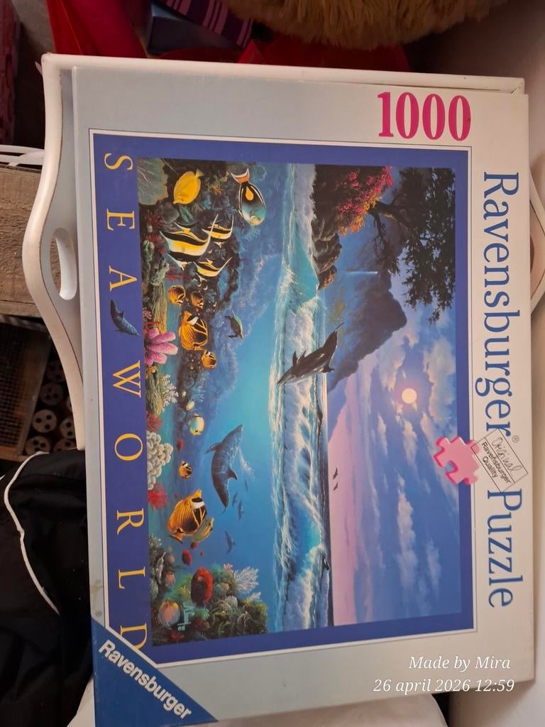 Ravensburger Seaworld Legpuzzel 1000 stukjes, Ophalen of Verzenden, 500 t/m 1500 stukjes, Gebruikt, Legpuzzel