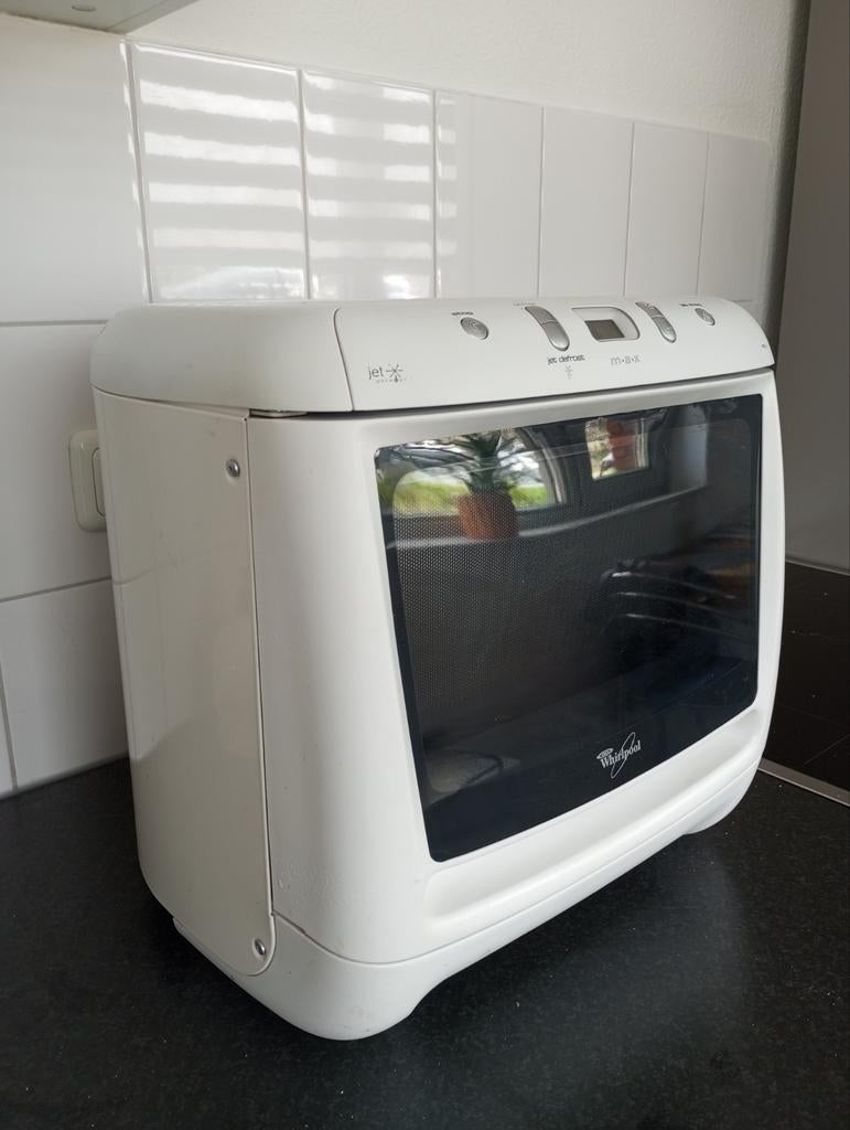 Whirlpool MAX 24 Magnetron - Compact en Stijlvol, Witgoed en Apparatuur, Magnetrons, Ophalen, Gebruikt, Minder dan 45 cm, Hete lucht