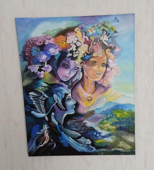 schilderijen, Huis en Inrichting, Woonaccessoires | Schilderijen, Tekeningen en Foto's, Nieuw, Schilderij, 50 tot 75 cm, Minder dan 50 cm