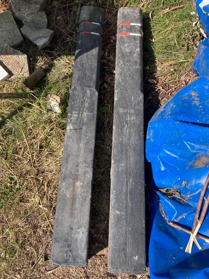 Kunstof markerings palen 2x koppaal, Tuin en Terras, Palen, Balken en Planken, Palen, Minder dan 180 cm, Ophalen