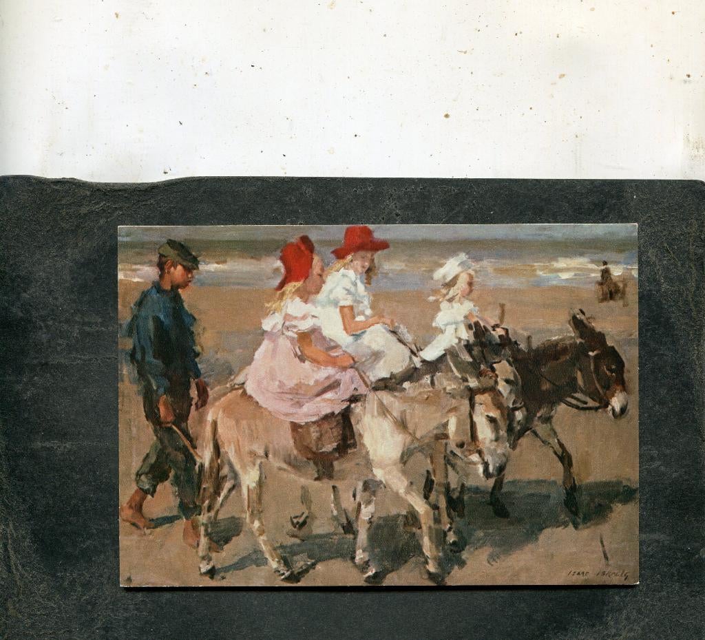 Ansicht Isaac Israels - Ezeltje rijden langs het strand, Verzenden, 1980 tot heden, Ongelopen