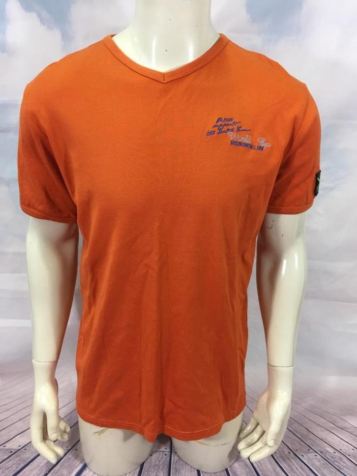 Petrol oranje shirt maat XL (2C1), Kleding | Heren, T-shirts, Gedragen, Maat 56/58 (XL), Oranje, Ophalen of Verzenden