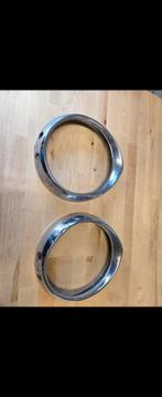 Koplampringen Peugeot 404 Chroom - Matige Conditie, Auto-onderdelen, Carrosserie en Plaatwerk, Ophalen of Verzenden, Voor, Peugeot