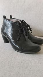 Nieuwe zwarte 39 Ecco schoenen laarsjes lakleer lak leer, Ecco, Zwart, Lage of Enkellaarzen, Nieuw