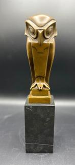 Bronzen Art-Deco stijl uil., Ophalen of Verzenden