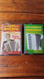 ACCORDEON KLANKEN OP ORIGINELE CASSETTES., Cd's en Dvd's, Cassettebandjes, Ophalen, Gebruikt, 2 t/m 25 bandjes, Verzamelalbums