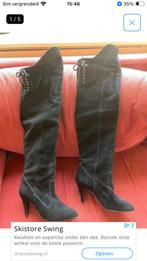 Overknee laarzen, maat 39 zwart suedeleer, Ophalen of Verzenden, Zo goed als nieuw, Zwart, Hoge laarzen