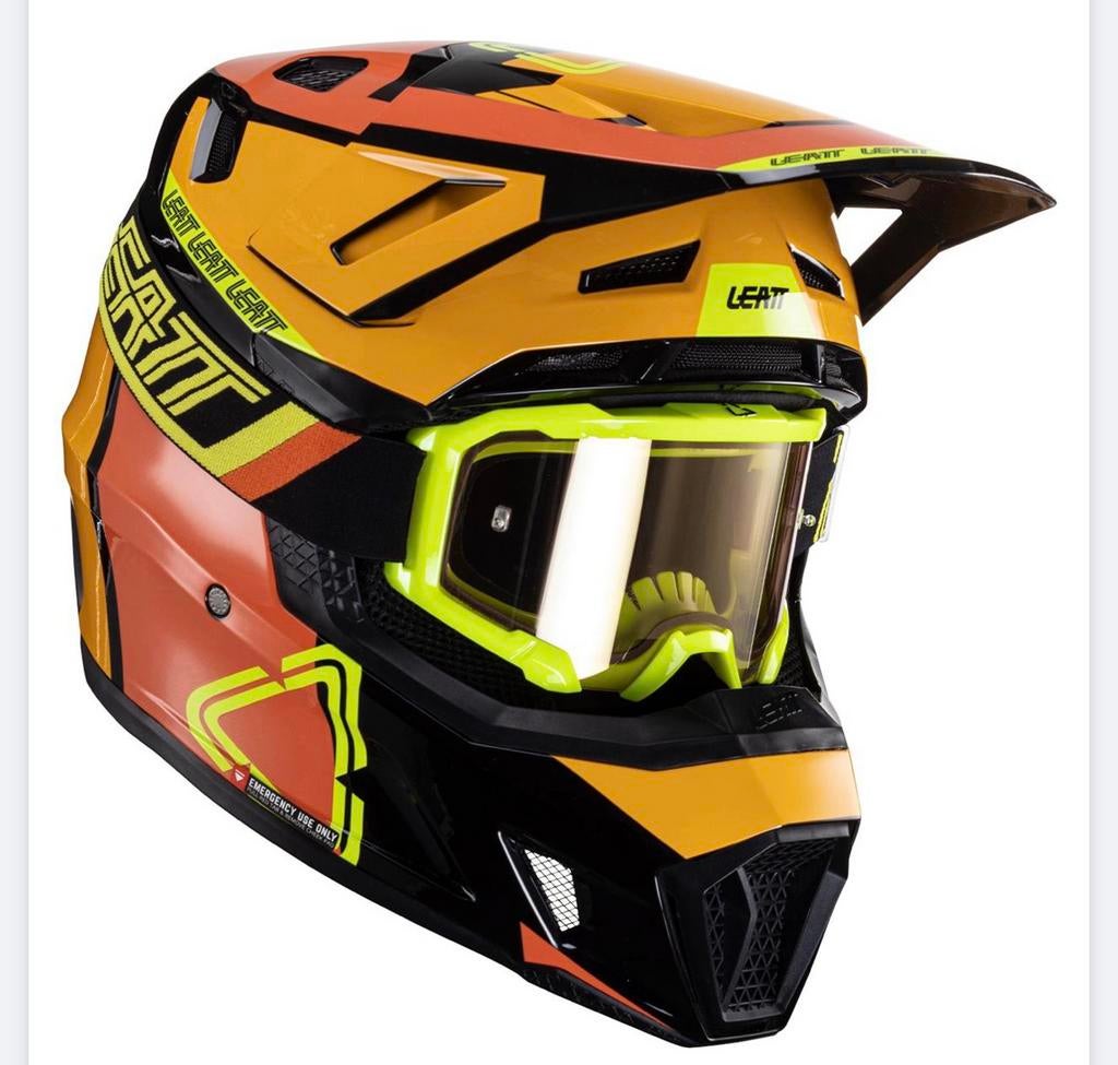 Leatt MX-helmkit met bril Moto 7.5 V24 XL, Motoren, Kleding | Motorhelmen, Offroadhelm, Dames, XL, Ophalen of Verzenden