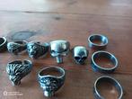 Biker Ringen Collectie, Sieraden, Tassen en Uiterlijk, Ringen, IJzer of Staal, Heer, Ophalen of Verzenden, Zo goed als nieuw