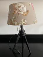Dimbare lamp met bloemenkap, Huis en Inrichting, Lampen | Tafellampen, Ophalen, Gebruikt, 50 tot 75 cm, Landelijk