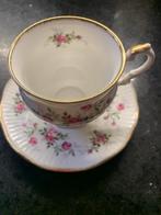 Vintage Porseleinen Kop en Schotel Elizabethan Staffordshire, Kop en/of schotel, Verzilverd, Ophalen of Verzenden, Zo goed als nieuw