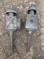 Antieke Koetslampen - Set van Twee Messing Lampen 20e Eeuw, Antiek en Kunst, Antiek | Lampen, Ophalen of Verzenden