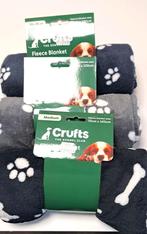 Crufts fleece deken, Voor honden, 70 cm x 100 cm , 3 stuks, -, -, Nieuw, Ophalen of Verzenden