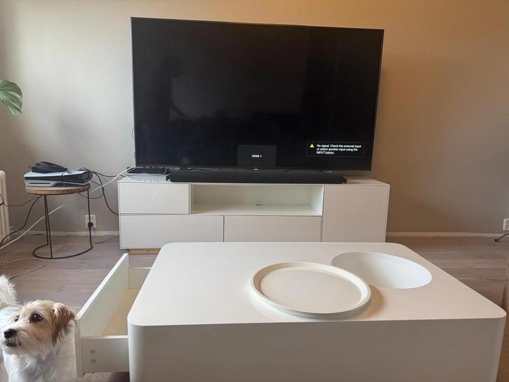 Salontafel & TV Meubel - Set, Huis en Inrichting, Tafels | Salontafels, Gebruikt, Minder dan 50 cm, 100 tot 150 cm, Rechthoekig