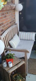 Tuinbank hout - wooden bench 120 cm, Ophalen, Hout
