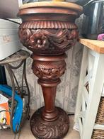 Houten barok Plantenstandaard met Snijwerk, Ophalen