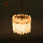 Vintage glazen hanglamp ijsglas Orrefors l midmod glass lamp, Huis en Inrichting, Lampen | Hanglampen, Gebruikt, Ophalen of Verzenden