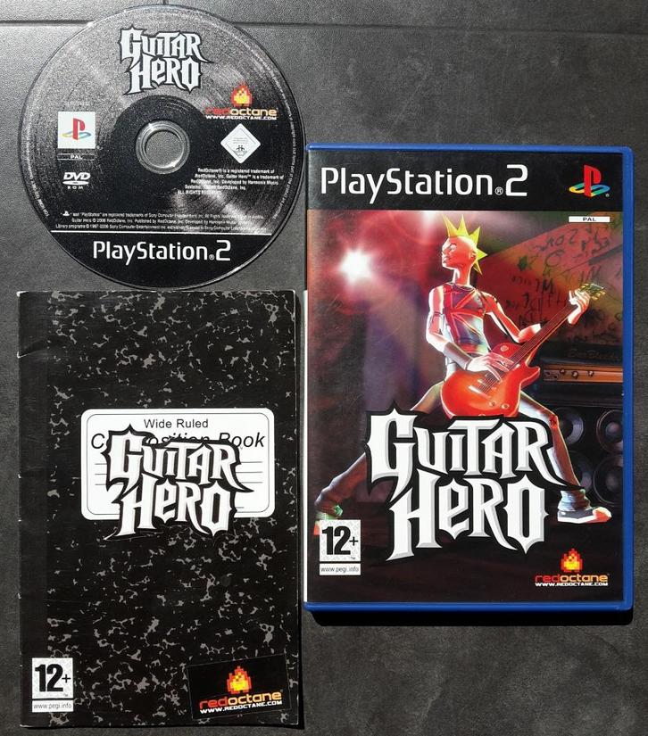 PS2 - Guitar Hero - PlayStation 2 Muziek Spel, Spelcomputers en Games, Games | Sony PlayStation 2, Zo goed als nieuw, Muziek, Vanaf 12 jaar