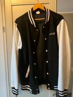 Varsity Jacket - Zwart/Wit, Kleding | Heren, Jassen | Zomer, Maat 52/54 (L), Google, Zwart, Ophalen of Verzenden