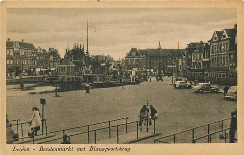 (380-958-009) Leiden Beestenmarkt, Verzamelen, Ansichtkaarten | Nederland, Zuid-Holland, Verzenden
