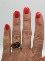 T974 Prachtige zilveren ring met emaille maat 17,5, Sieraden, Tassen en Uiterlijk, Ringen, Ophalen of Verzenden, Zo goed als nieuw
