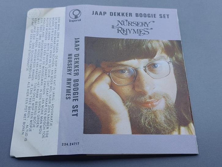 JAAP DEKKER BOOGIE SET - NURSERY RHYMES (CASSETTEBANDJE), Cd's en Dvd's, Cassettebandjes, Zo goed als nieuw, Origineel, Pop, 1 bandje