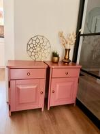 Recent vernieuwde nachtkastjes (eiken fronten), Ophalen, Zo goed als nieuw, Minder dan 45 cm