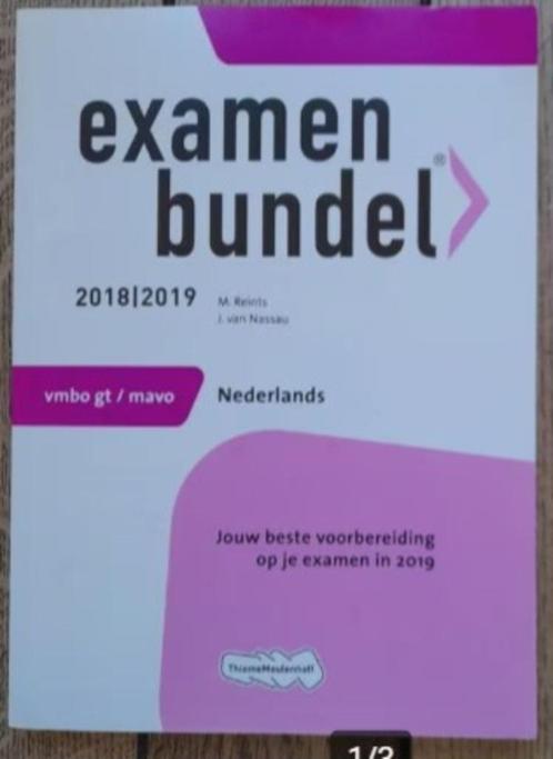 Examen bundel 2018/2019 Nederlands vmbo GT/mavo, Boeken, Schoolboeken, Zo goed als nieuw, Nederlands, VMBO, Ophalen of Verzenden