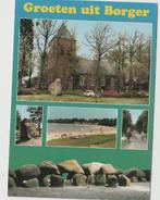 Borger Groeten, 5 luik Kerk Hunebed Ongelopen, Verzenden, 1980 tot heden, Ongelopen, Drenthe
