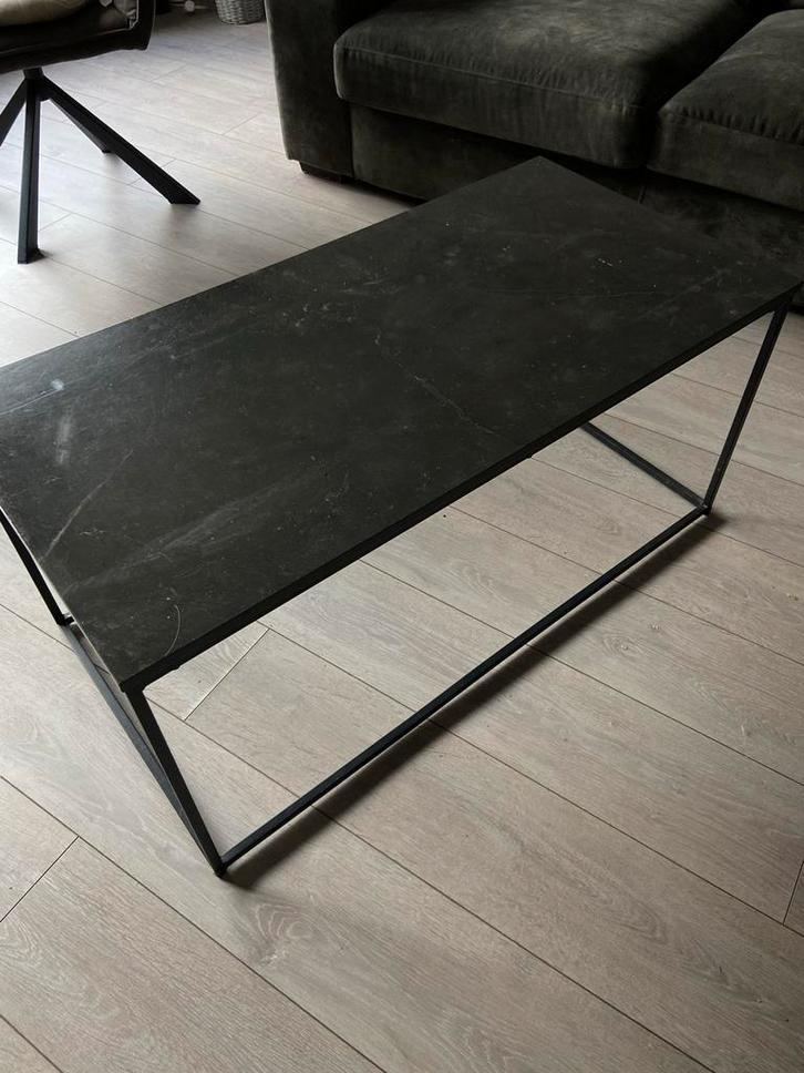 Industriële Bijzettafel, Huis en Inrichting, Tafels | Salontafels, Gebruikt, Minder dan 50 cm, 50 tot 100 cm, 100 tot 150 cm, Rechthoekig