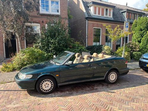Saab 9-3 2.0 I Cabrio 1998 Groen, Auto's, Saab, Particulier, Saab 9-3, Benzine, Cabriolet, Handgeschakeld, Origineel Nederlands
