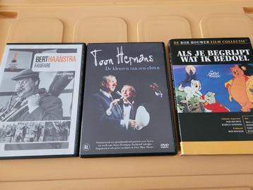 DVD's 10 stuks verschillende genres, muziek, humor enz. beschikbaar voor biedingen